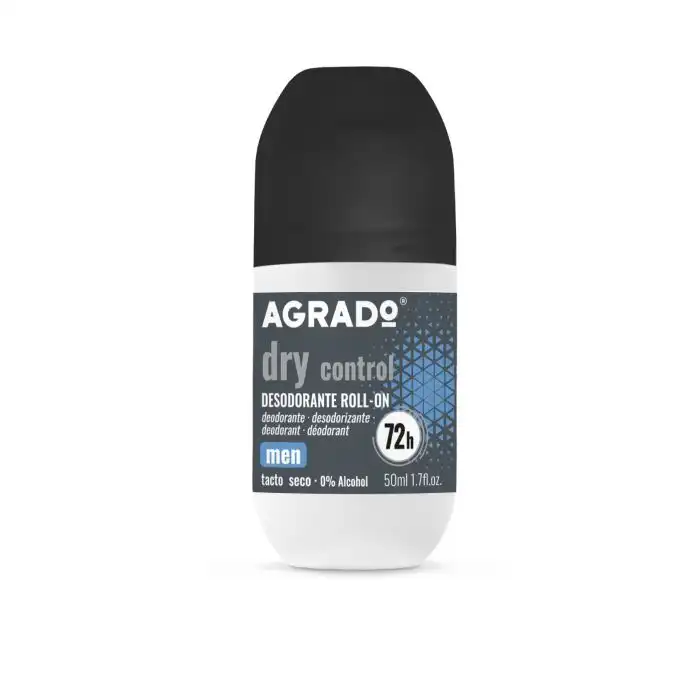 Desodorante Antitranspirante Roll-on Dry Control Men 50 ml - Agrado - Comparador de precios