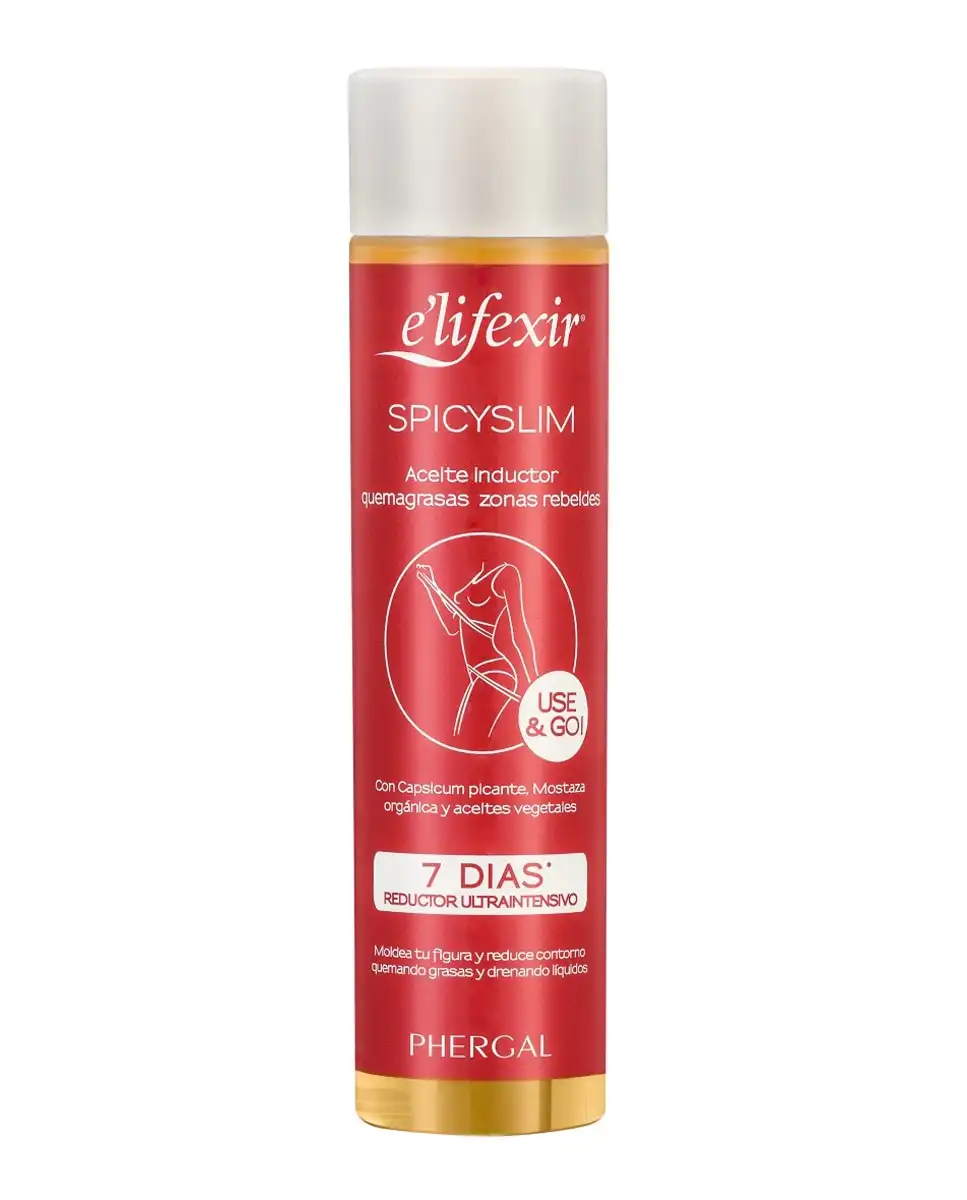 E'lifexir - Aceite Seco Spicyslim, Quemagrasa Intensiva En Zonas Rebeldes 150 Ml ® - E'lifexir - Comparador de precios