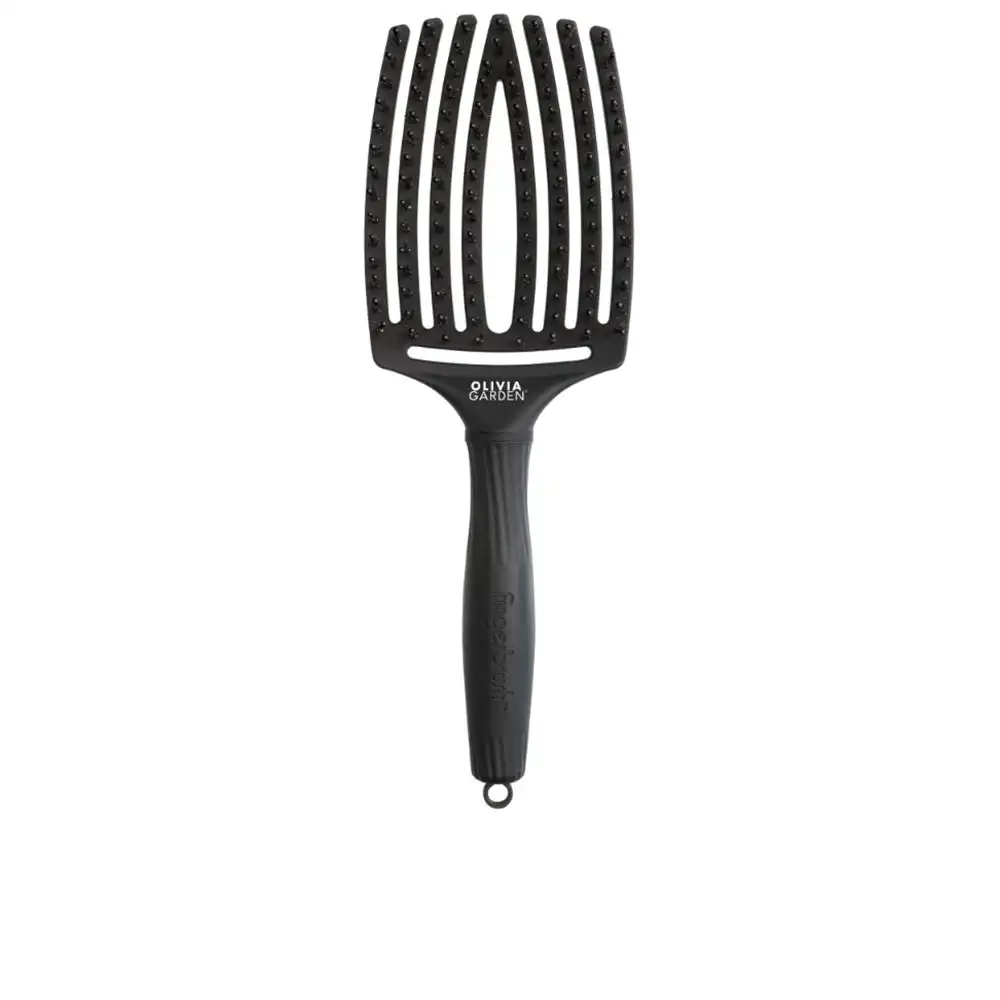Fingerbrush Boar & Nylon Full Black #L - Olivia Garden - Comparador de precios