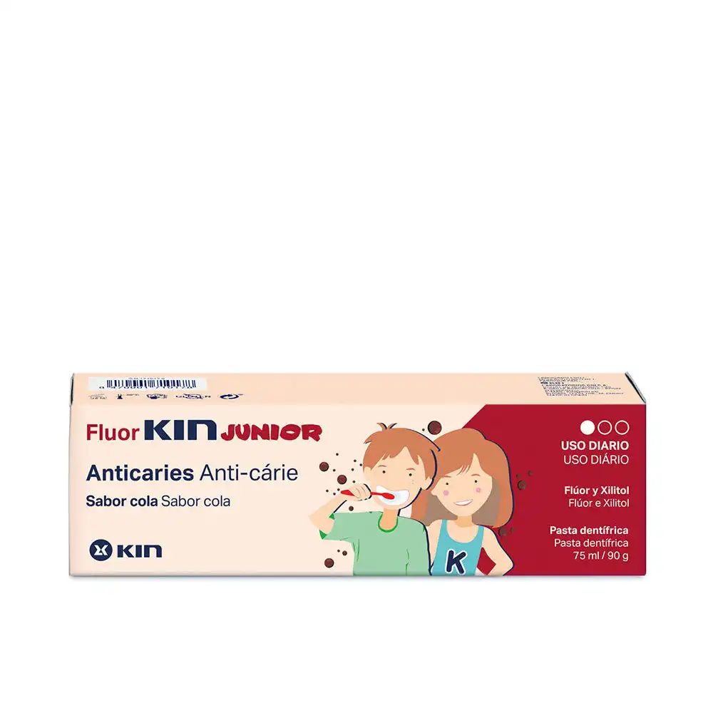 Fluor kin junior pasta dentífrica sabor cola 75 ml - Kin - Comparador de precios