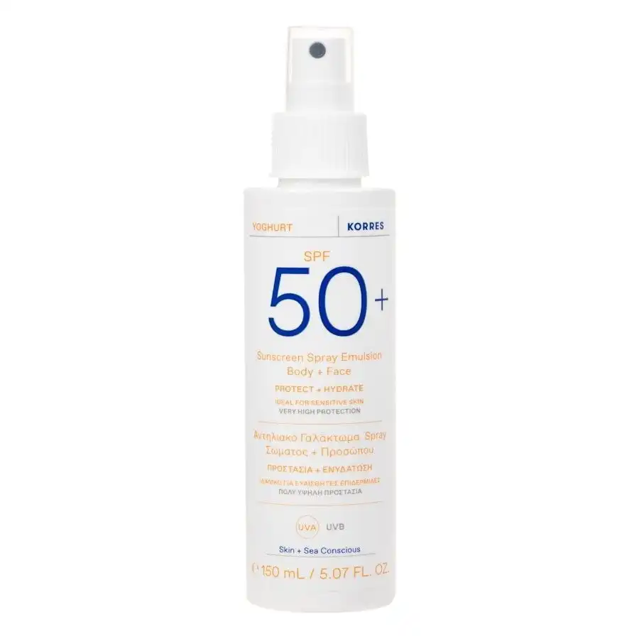 KORRES - Emulsión solar en spray de yogur para rostro y cuerpo SPF50+ Protección solar 150 ml female - Korres - Comparador de precios