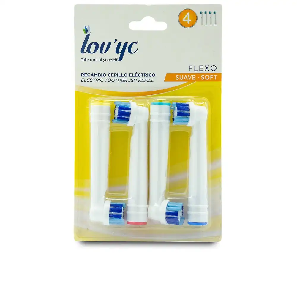 Lovyc Recambio cepillo eléctrico Flexo suave 4 u - Lov'yc - Comparador de precios