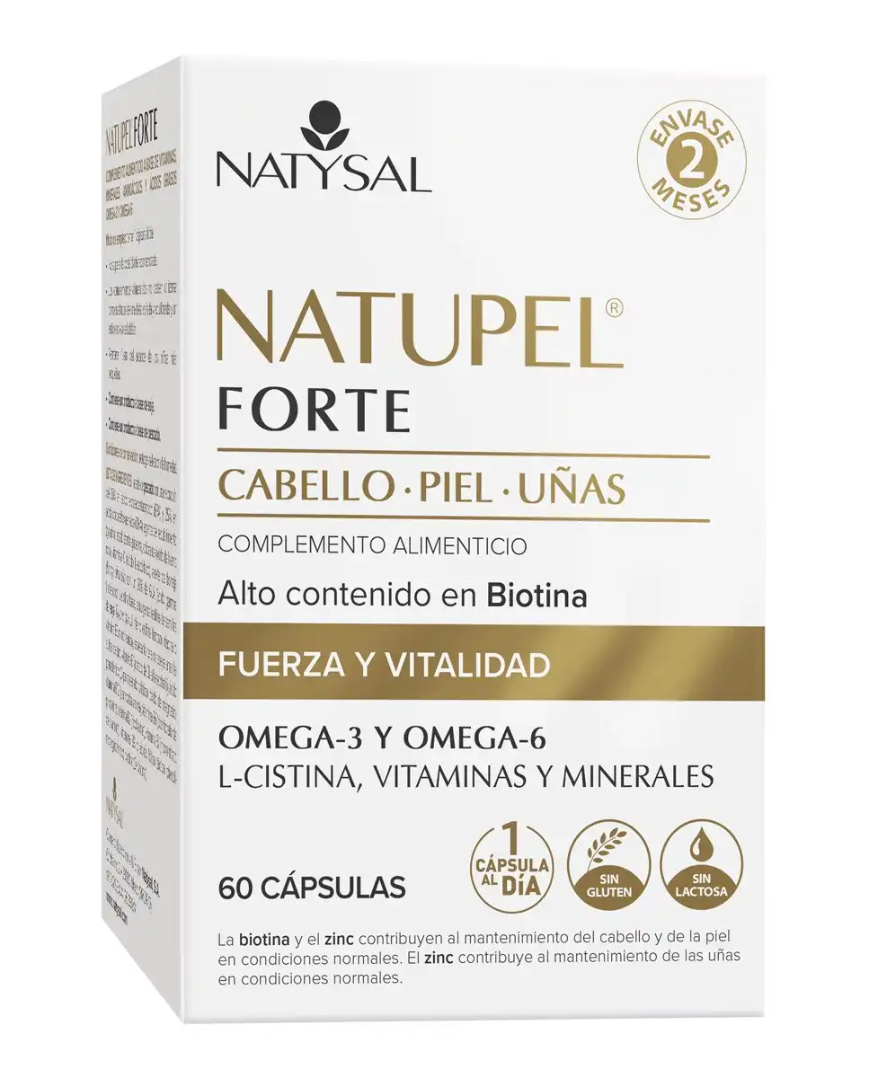 Natysal - Cápsulas Cabello y Uñas Natupel® Forte 60 uds Natysal. - Natysal - Comparador de precios