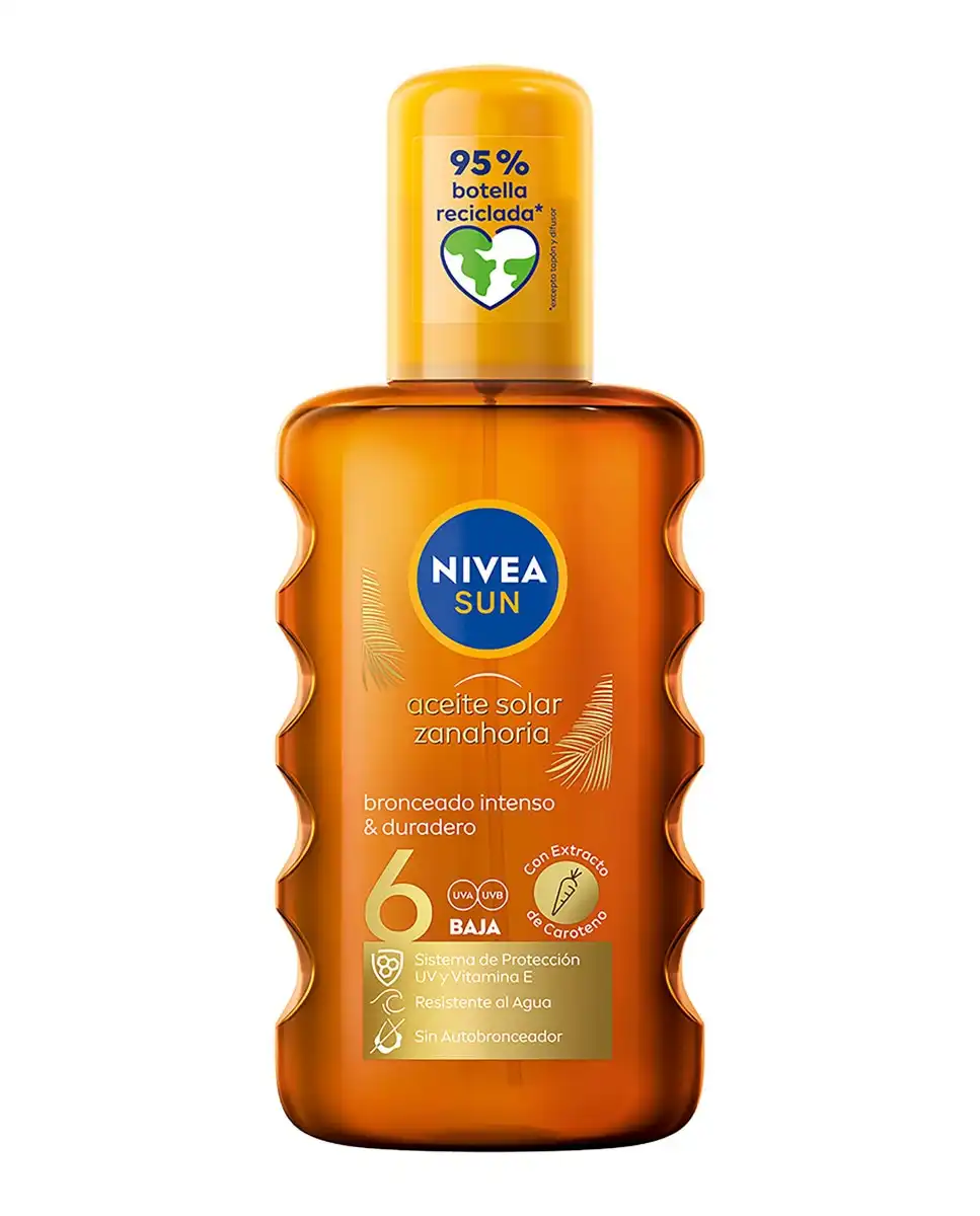 NIVEA - Aceite Solar En Spray Zanahoria SPF 6 Sun - Nivea - Comparador de precios
