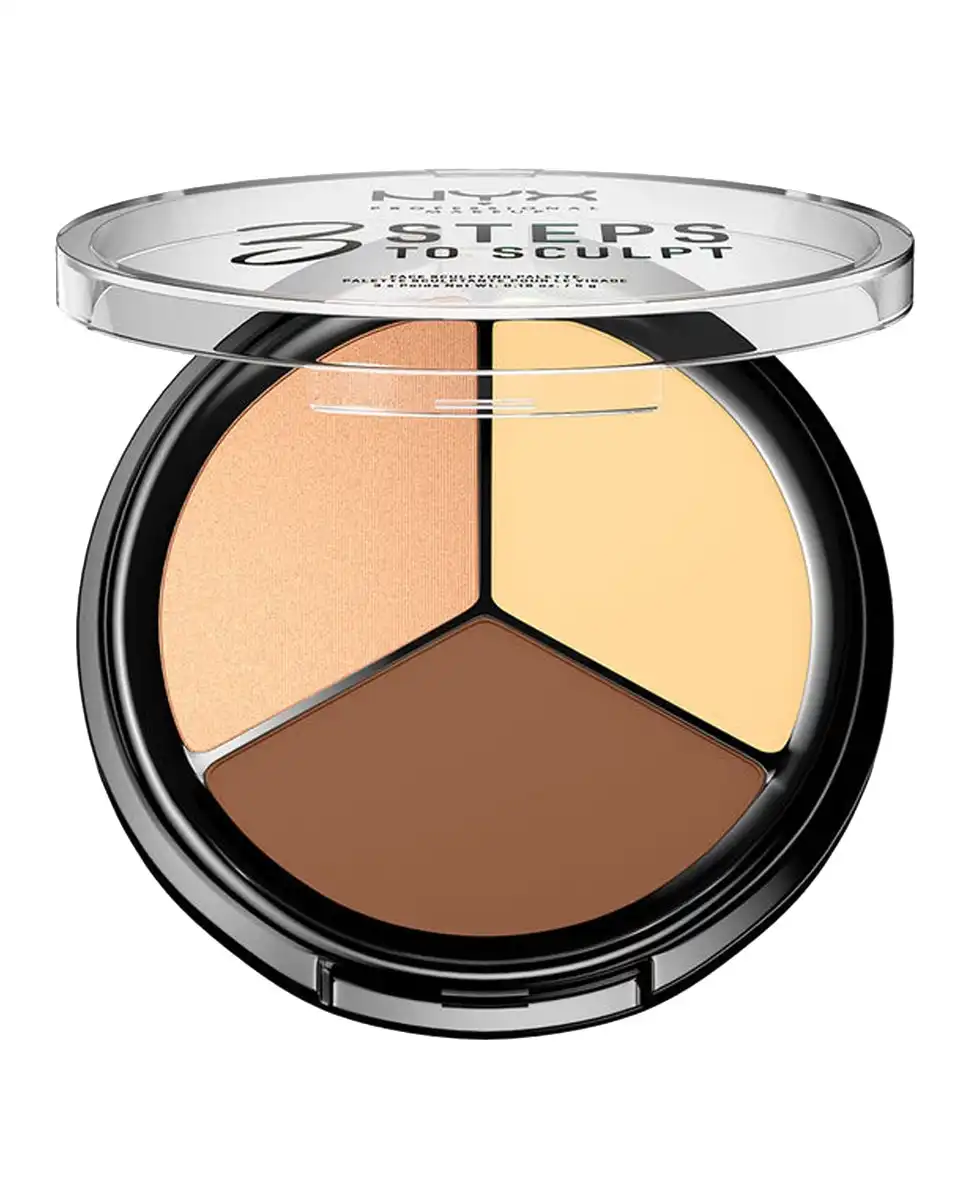 NYX Professional Makeup - Palette 3 Steps To Sculpt Face Sculpting Light - NYX Professional Makeup - Comparador de precios