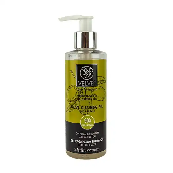 Organic Olive Oil & Green Tea Facial Cleansing Gel - Velvet - Comparador de precios