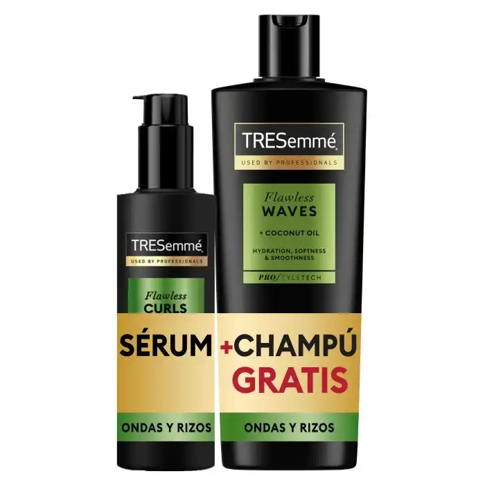 Pack Ondas Y Rizos Sérum + Champú 400 ml - Tresemmé - Comparador de precios