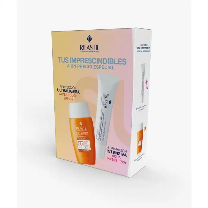 Pack Rosa Sun System Water Touch SPF50 + Aqua Intense 72h 50 ml - Rilastil - Comparador de precios