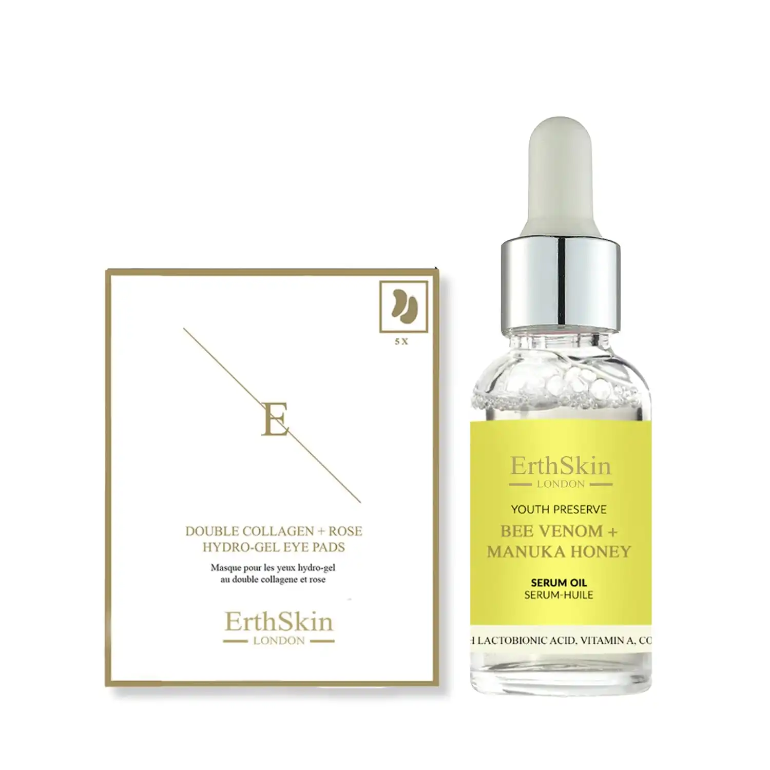 Set de aceite de abeja + cuidado de ojos Set de tratamiento facial - ErthSkin London - Comparador de precios