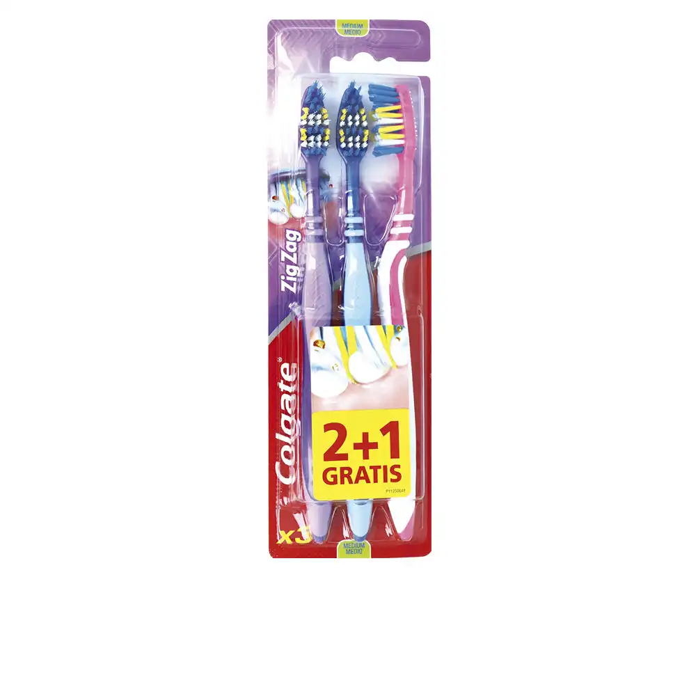 Zig Zag cepillo dientes #medium 3 u - Colgate - Comparador de precios