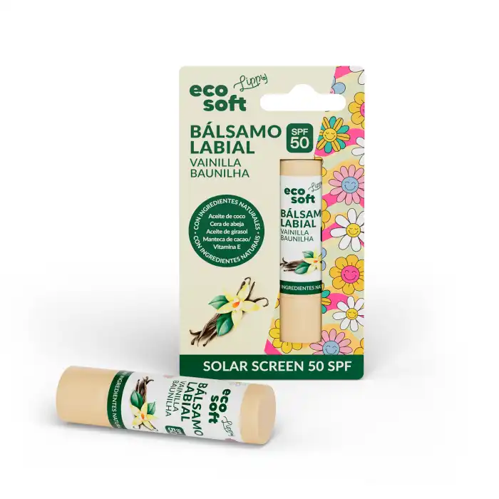 Bálsamo Labial SPF50 Vainilla 4.8 gr - Eco Soft - Comparador de precios