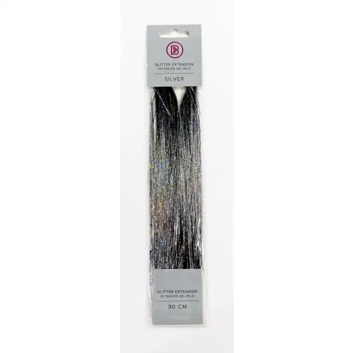 Extensiones de Cabello Purpurina Glitter 90cm - Biovene - Comparador de precios