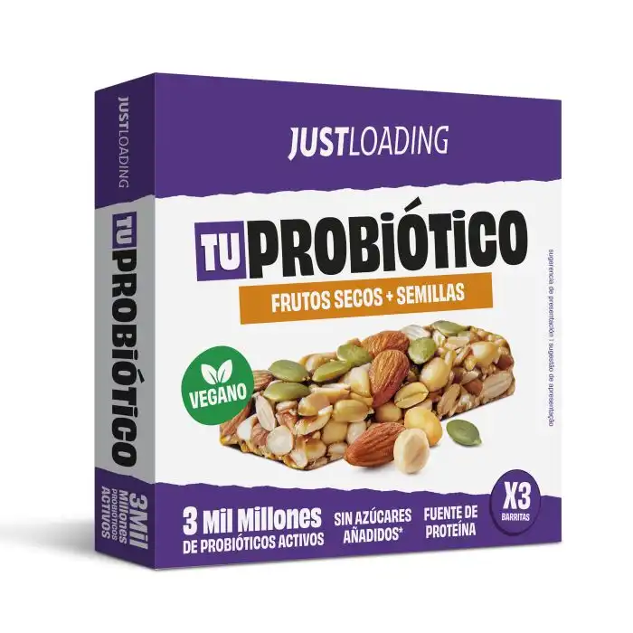 Barrita Tuprobiótico Frutos Secos - Just Loading - Comparador de precios