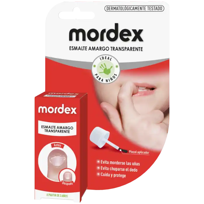 Esmalte Amargo Transparente Ideal Niños 9 ml - Mordex - Comparador de precios