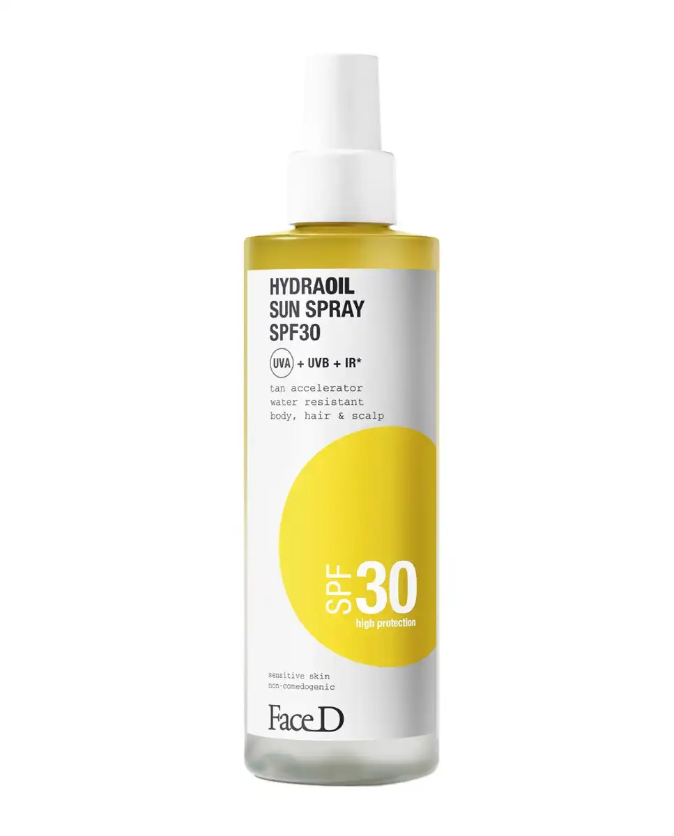 Face D - Spray Solar Cuerpo y Cabello Hydraoil SPF30 Face D. - Face D - Comparador de precios