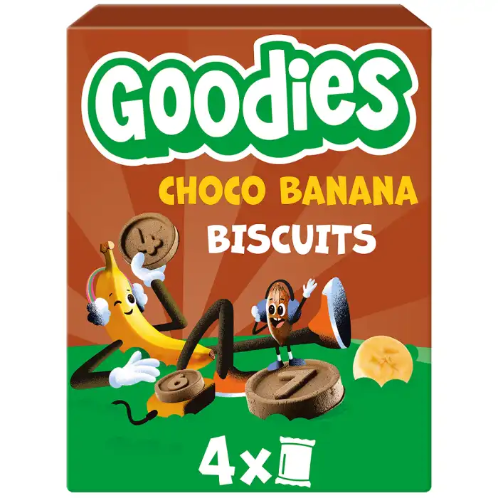 Goodies Galletas Chocolate y plátano 20 gr - Hero Baby - Comparador de precios