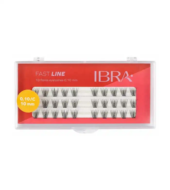 Ibra - Pestañas postizas individuales Fast Line 0.10 C - 10mm - Ibra - Comparador de precios