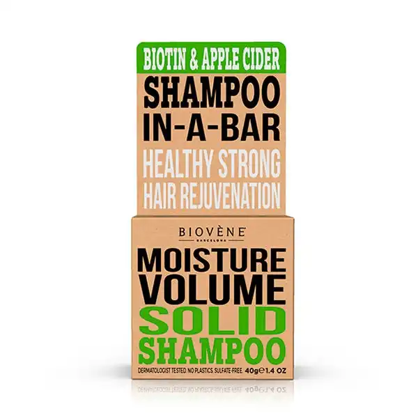 Moisture Volume Solid Shampoo Biotin & Apple Cider - Biovene - Comparador de precios