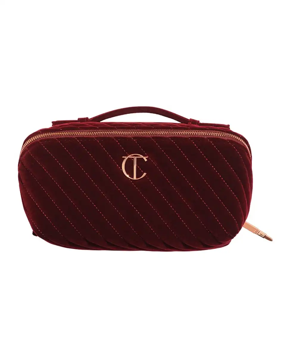Organizador de Maquillaje Velvet Make Up Bag Grande Charlotte Tilbury Night Crimson - Charlotte Tilbury - Comparador de precios