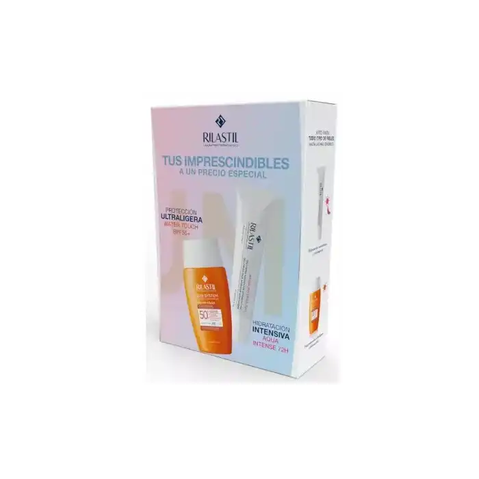 Pack Azul Sun System Water Touch SPF50 + Aqua Intense 72h 50 ml - Rilastil - Comparador de precios