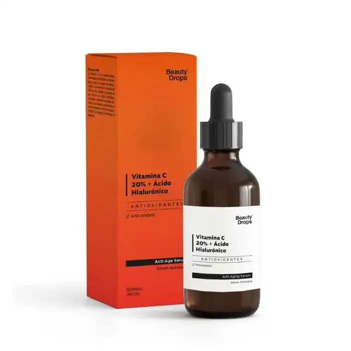 Sérum Antiedad Vitamina C 20% + Ácido Hialurónico 120 ml - Beauty Drops - Comparador de precios