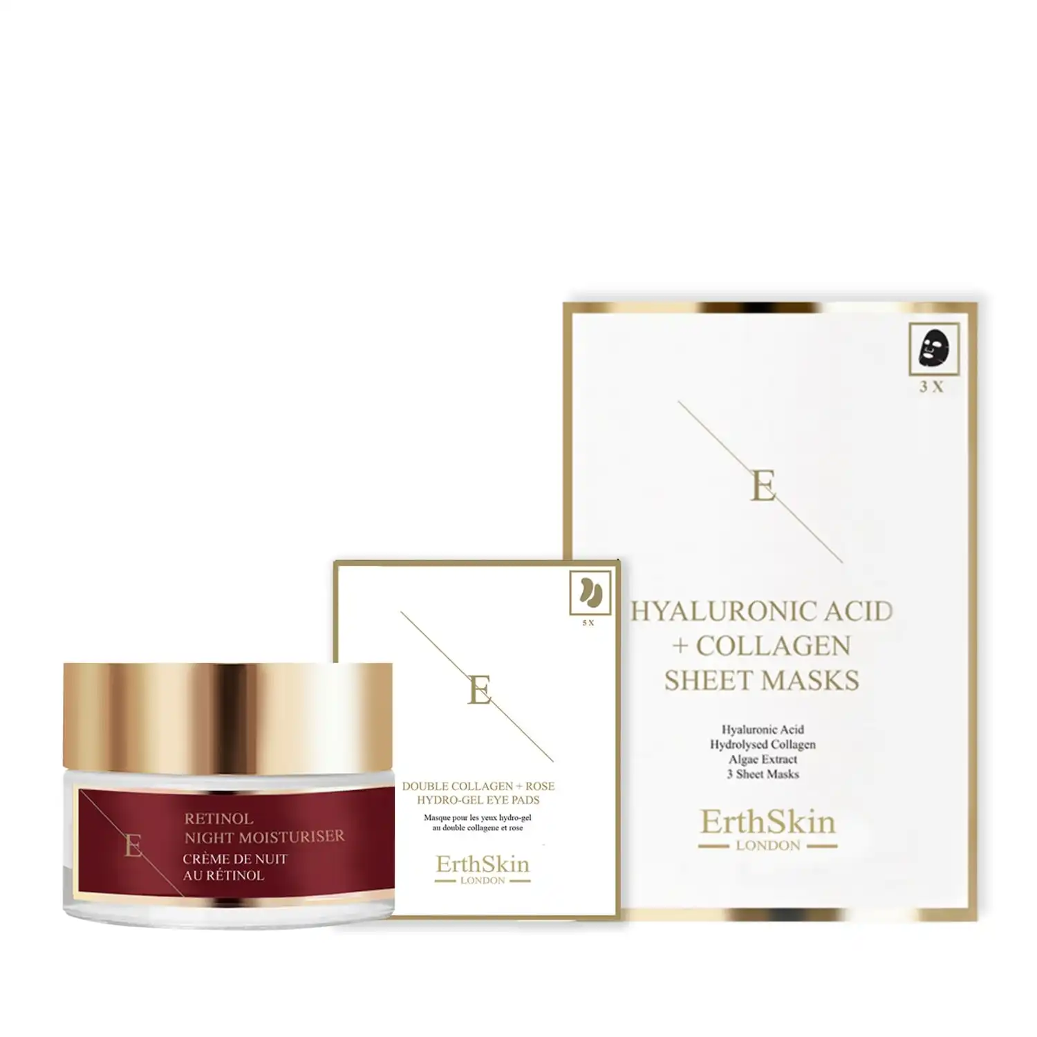 Set reparador nocturno y mascarilla para ojos Set de tratamiento facial - ErthSkin London - Comparador de precios
