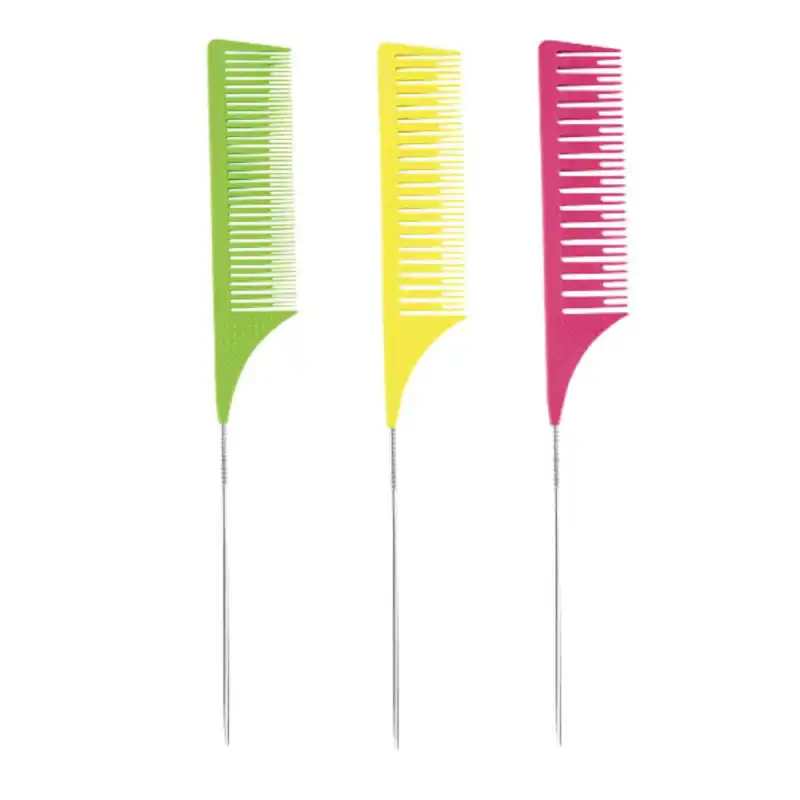 Tint Comb - Long Pin Yellow, Pink, Green 3pcs / box - WAD Professional Beauty - Wad Professional Beauty - Comparador de precios