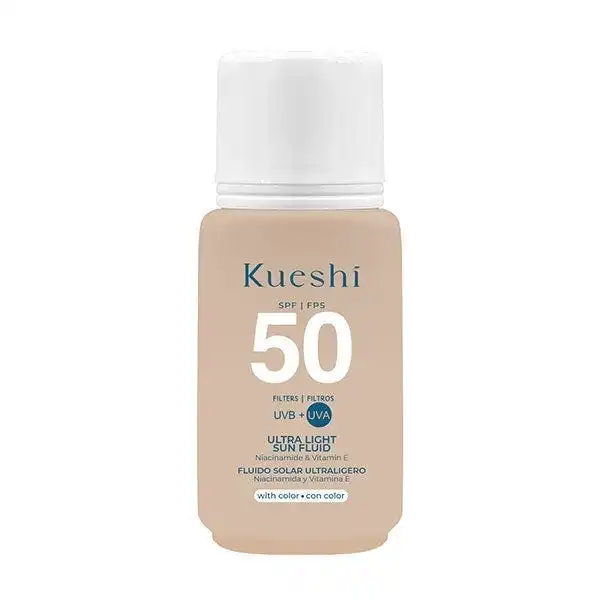 Ultra Light Sun Fluid With Color SPF50 - Kueshi - Comparador de precios