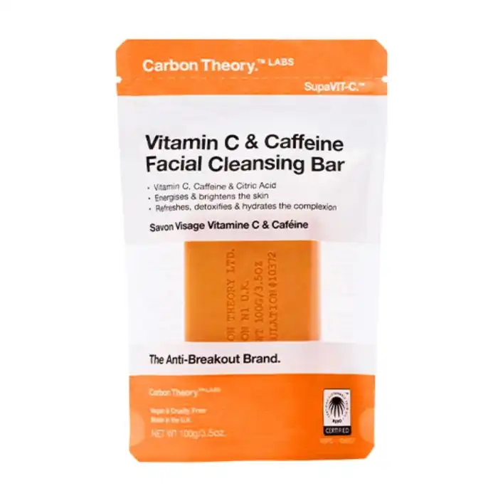Vitamin C - Caffeine Facial Cleansing Bar Barra Limpiadora Facial 100 gr - Carbon Theory - Comparador de precios