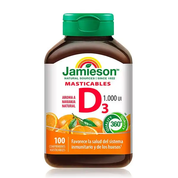 Vitamina D3 Masticable - JAMIESON - Comparador de precios