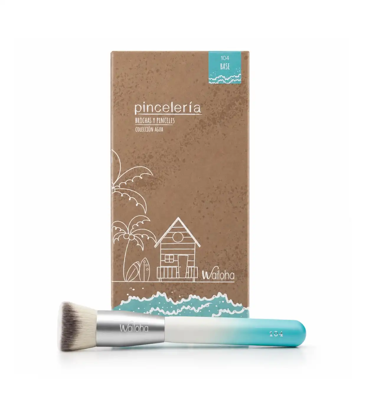 Wailoha - *Colección agua* - Brocha para base de maquillaje - Nº104 - Wailoha - Comparador de precios