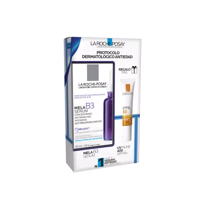 ¡25% DTO! Set Mela B3 Sérum + Anthelios UV Mune 400 SPF50+ 45 ml - La Roche-Posay - Comparador de precios
