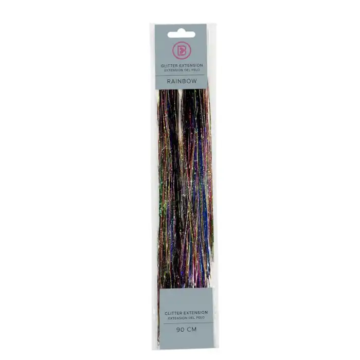 Extensiones de Cabello Purpurina Glitter 90cm - Biovene - Comparador de precios