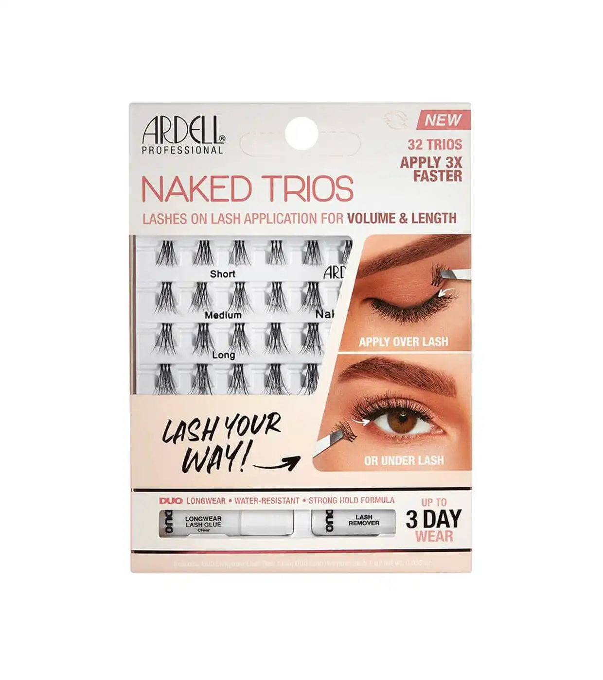 Ardell - Pestañas postizas individuales Naked Trios - Ardell - Comparador de precios