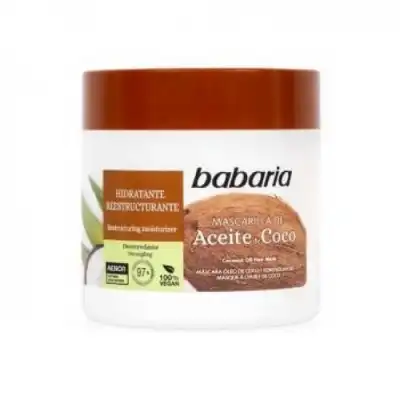 Babaria Babaria Mascarilla Capilar de Aceite de Coco, 400 ml - Babaria - Comparador de precios
