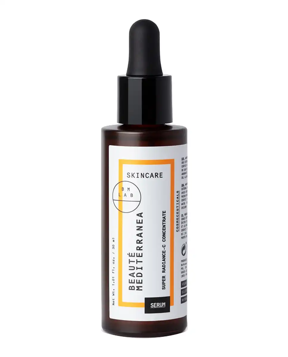 Beauté Mediterranea - Sérum Facial Super Radiance C Concentrate Con 10 % Vitamina C Pura Vegano 90% Ingredientes Naturales 30 Ml - Beauté Mediterranea - Comparador de precios