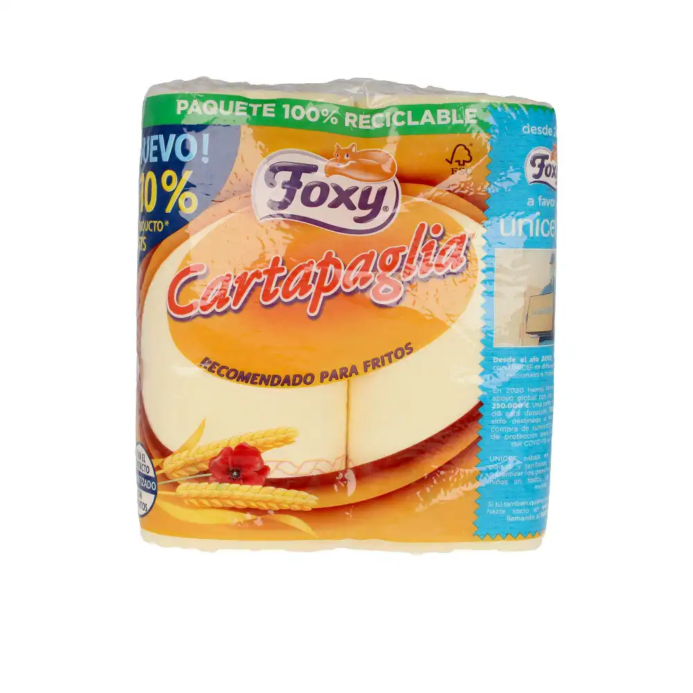 Cartapaglia papel cocina especial fritos 2 rollos - FOXY - Comparador de precios