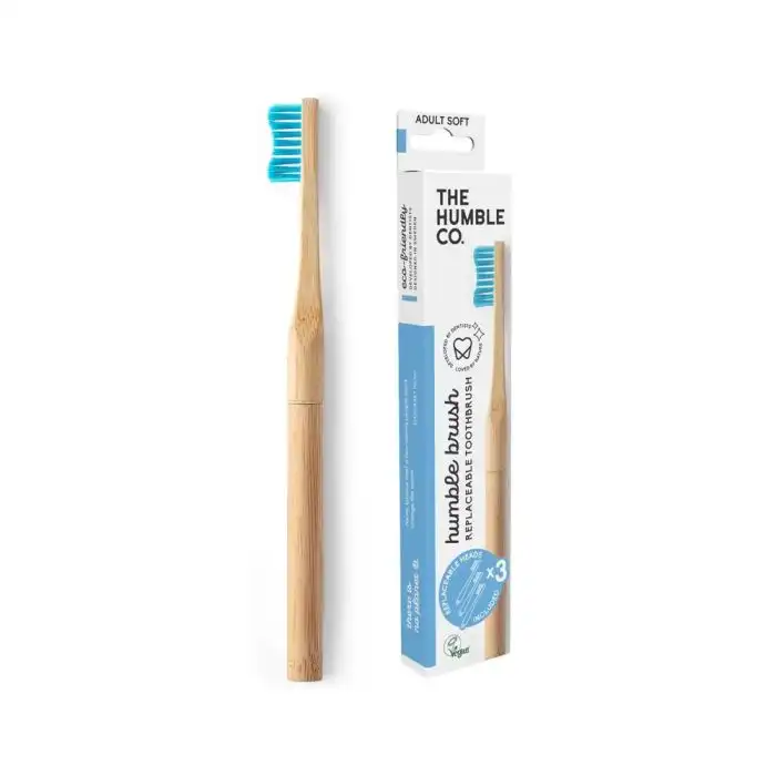 Cepillo de Dientes de Bambú con Cabezal Reemplazable Adult Soft - The Humble Co. - Comparador de precios