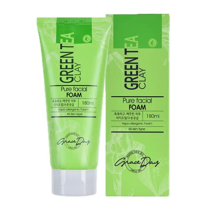 Espuma Limpiadora Green Tea Clay Vital 180 ml - Grace Day - Comparador de precios
