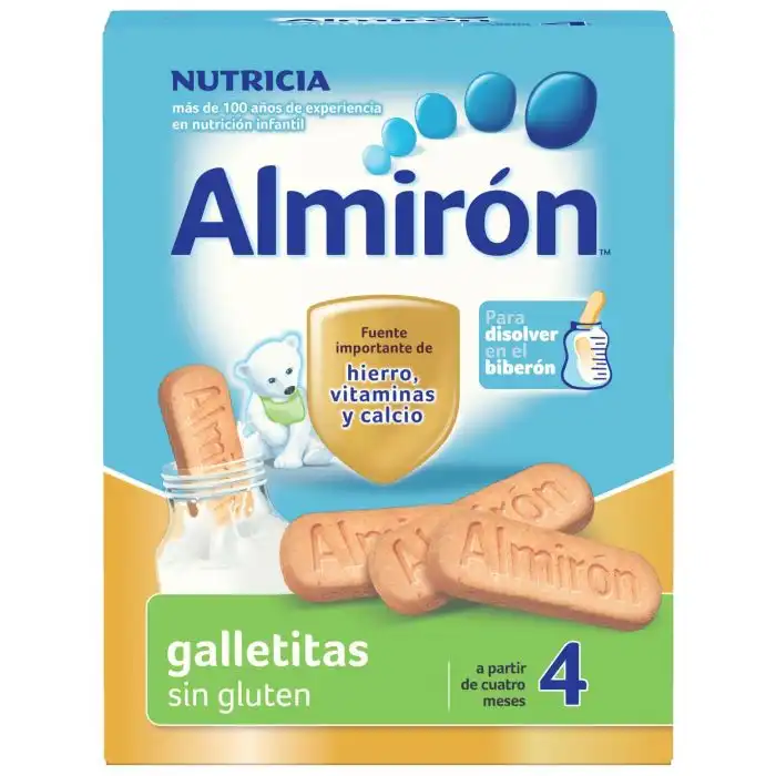 Galletitas Sin Gluten +4 250 gr - Nutricia Almirón - Comparador de precios