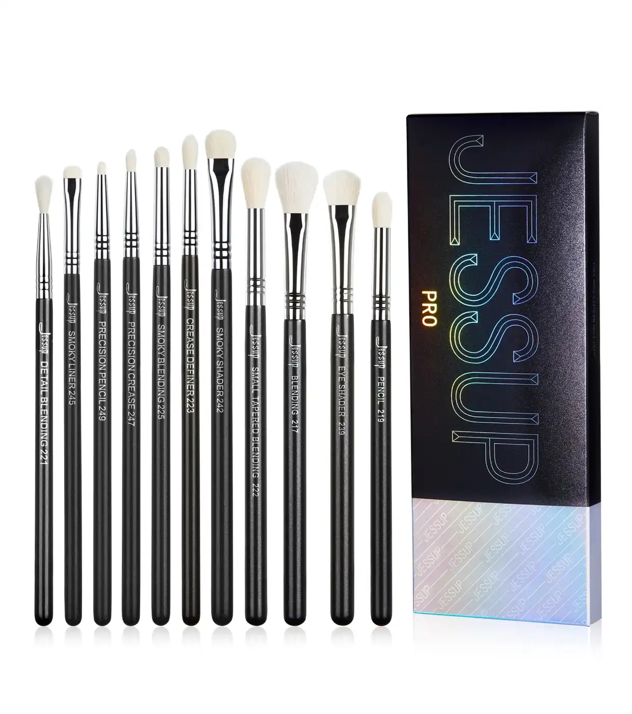 Jessup Beauty - Set de pinceles PRO 11pcs - T340: Black/Silver - Jessup Beauty - Comparador de precios