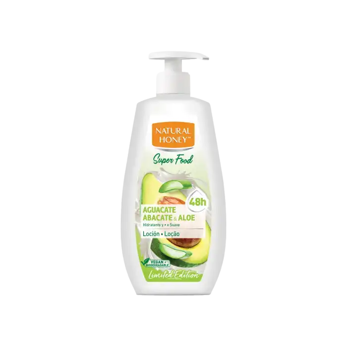 Loción Super Food Aguacate y Aloe 360 ml - Natural Honey - Comparador de precios