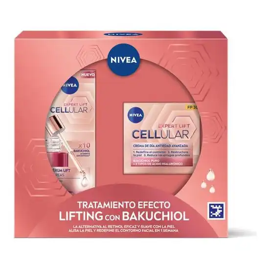 Mejor Dto!   Tratamiento Efecto Lifting con Bakuchiol Estuche 30 ml Tratamiento Antiedad Cara, Cuello y Escote - Nivea - Comparador de precios