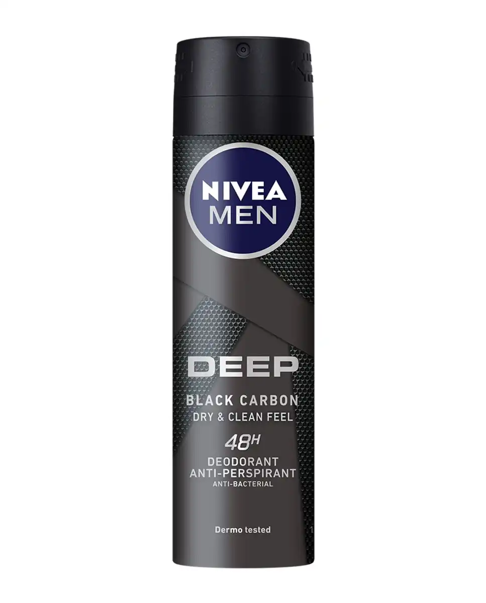 NIVEA - Desodorante En Spray Deep Black Carbon Men - Nivea - Comparador de precios