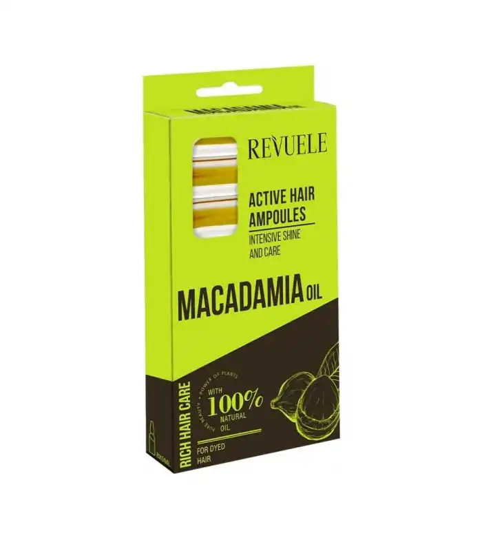 Revuele - Ampollas brillo y cuidado intenso Macadamia Oil - Cabello teñido - Revuele - Comparador de precios