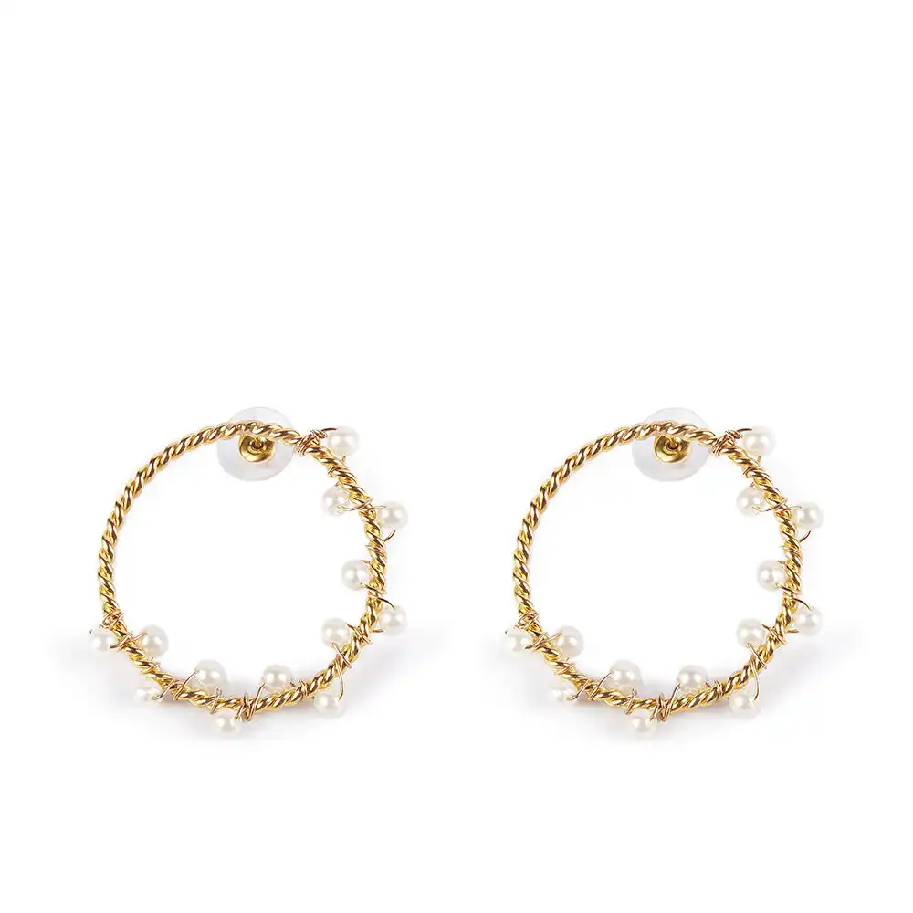 Shima pendientes #oro brillo 1 u - Shabama - Comparador de precios