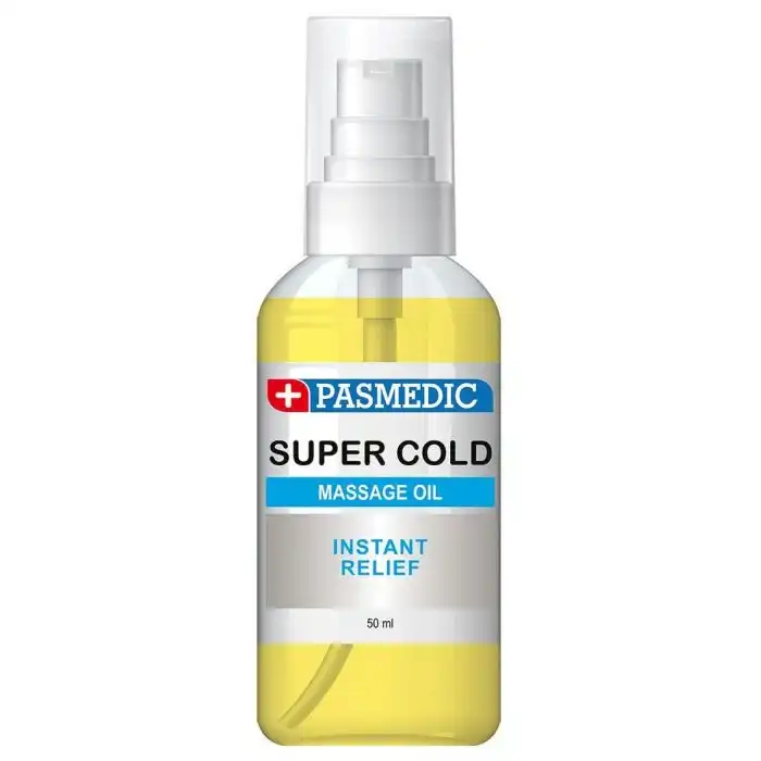 Super Cold Massage Oil Aceite de Masaje Súper Frio 50 ml - Pasmedic - Comparador de precios