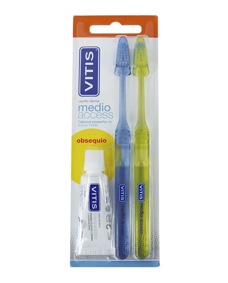Vitis - Duplo Cepillo Dental Access Medio - Vitis - Comparador de precios