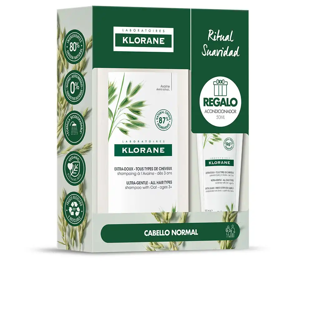 A La Leche De Avena Champú Extrasuave Estuche 2 pz - Klorane - Comparador de precios