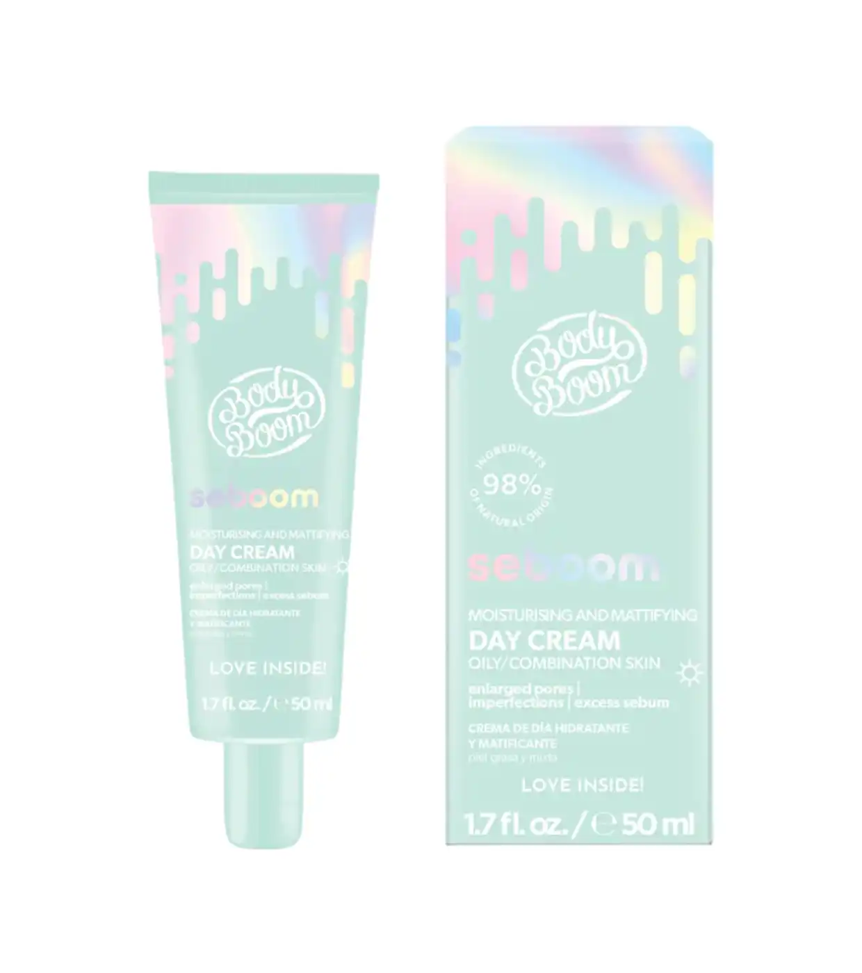 BodyBoom - *Seboom* - Crema de día hidratante y matificante - Piel mixta y grasa - Bodyboom - Comparador de precios